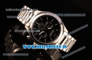 Longines Conquest Classic Chrono Miyota OS20 Quartz Full Steel with Black Dial and White Stick Markers