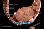 Audemars Piguet Royal Oak Chrono 41MM Swiss Valjoux 7750 Automatic Full Rose Gold with Blue Dial and Stick Markers (EF)