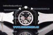 Audemars Piguet Royal Oak Offshore Marcus Limited Edition Clone AP Calibre 3126 Automatic DLC Case with Black Dial and White Rubber Strap - 1:1 Original (JF)