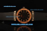 Hublot Classic Fusion Swiss ETA 2824 Automatic Movement PVD Case with Rose Gold Bezel and Black Rubber Strap