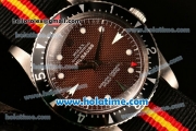 Rolex Milgauss Vintage 1950s Asia 2813 Automatic Steel Case with Brown Dial White Markers and Nylon Strap