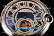 Cartier Ballon Bleu De Tourbillon Asia Automatic Steel Case with Black Dial and Roman Numeral Markers