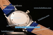 Patek Philippe Calatrava Miyota OS2035 Quartz Steel Case with Blue Dial and Stick Markers