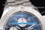 Breitling Avenger Seawolf Chrono Miyota OS10 Quartz Stainless Steel Case/Bracelet with Black Dial and Stick Markers