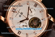 Vacheron Constantin Malte Asia Automatic Rose Gold Case with White Dial and Roman Numeral Markers