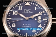 IWC Pilot's Watches Mark XVII Edition "Le Petit Prince" Swiss ETA 2892 Automatic Full Steel with Blue Dial and White Arabic Numeral Markers