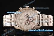 Breitling Bentley Automatic Full Steel Case with White Dial and Stick Markers