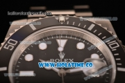 Rolex Submariner Clone Rolex 3135 Automatic Steel Case/Bracelet with Black Dial and White Markers - 1:1 Best Edition (XF)