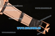 Vacheron Constantin Historiques American Asia Automatic Rose Gold Case with Black Dial and White Arabic Numeral Markers