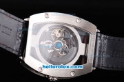 Richard Mille Tourbillon with Red Marking and Black Leather Strap