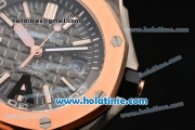 Audemars Piguet QEII Cup 2014 Royal Oak Offshore Diver Limited Edition Miyota 9015 Automatic PVD Case with Black Dial and Rose Gold Bezel - 1:1 Original