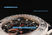 Rolex Yachtmaster II Automatic Movement Full Steel with Black Dial and White Square Markers