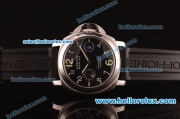 Panerai Luminor Marina Pam 104 Swiss Valjoux 7750 Steel Case with Black Dial and Rubber Strap-1:1 Original