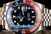 Rolex GTM-Master II 2836 Automatic Steel Case with Blue Dial Dots Markers and Steel Bracelet