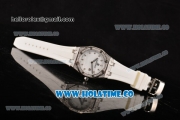 Audemars Piguet Royal Oak Lady Swiss Quartz Steel/Diamonds Case with White MOP Dial and Diamonds Bezel (EF)