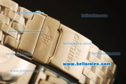 Breitling Chronomat B01 Chronograph Miyota Quartz Full Steel with Black Dial and Rose Gold Markers