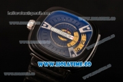 SevenFriday M2-1 Miyota 82S7 Automatic PVD Case with Black/Yellow Dial and Black Leather Strap