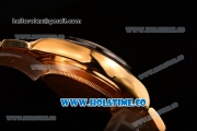 Rolex Daytona Chrono Swiss Valjoux 7750 Automatic Yellow Gold Case/Bracelet with White Dial Ceramic Bezel and Stick Markers (BP)