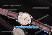 Omega De Ville Trésor Master Co-Axial Swiss ETA 2824 Automatic Steel Case with Stick Markers and White Dial