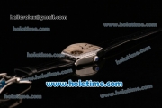 Vacheron Constantin Malte Swiss ST Tourbillon Steel Case with Black Alligator Strap Diamond Bezel and Beige Dial (FT)