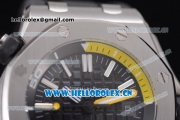 Audemars Piguet Royal Oak Offshore Diver Asia Automatic Steel Case Black Dial Stick Markers and Black Rubber Strap