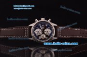 IWC Pilot’s Swiss Valjoux 7750 Automatic Steel Case with Black Dial and Brown Leather Strap IWC Pilot’s Swiss Valjoux 7750 Automatic Steel Case with Black Dial and Brown Leather Strap