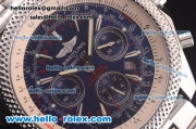 Breitling for Bentley Motors Chrono Swiss Valjoux 7750 Automatic Full Steel with Blue Dial