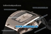 Richard Mille RM007 Miyota 6T51 Automatic Steel Case with Diamonds Dial and Black Rubber Strap