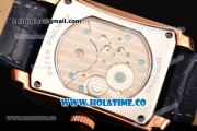 Patek Philippe Gondolo Asia Manual Winding Rose Gold Case with Blue Dial and Stick Markers