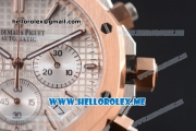 Audemars Piguet Royal Oak Miyota Quartz Two Tone Case/Bracelet with Silver Dial and Stick Markers