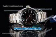 1:1 Omega Seamaster Planet Ocean Swiss ETA 2824 Automatic Steel Case with Black Dial Stick/Arabic Numeral Markers and Steel Bracelet