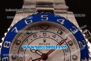 Rolex Yacht-Master II Chronograph Swiss Valjoux 7750 Automatic Steel Case with White Dial and Steel Bracelet - (BP)