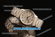 Longines Master Swiss ETA 2824 Automatic Steel Case with White Dial and Steel Bracelet