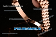 Rolex Datejust Swiss ETA 2671 Automatic Rose Gold Case with Pink Dial Stick Markers and Rose Gold Bracelet (BP)