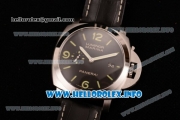 Panerai Luminor Marina 1950 3 Days PAM 392 Clone P.9000 Automatic Steel Case with Black Dial and Black Leather Strap (SF)