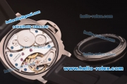 Panerai Luminor Marina PAM 00111 Swiss ETA 6497 Manual Winding Titanium Case with Black Dial and Black Rubber Strap
