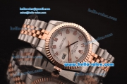 Rolex Datejust Oyster Perpetual Automatic Movement Two Tone with Silver Dial