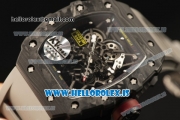 Richard Mille RM35-02 Carbon Fiber With Miyota 9015 Movement 1:1 Clone Grey Rubber