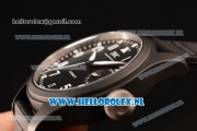 IWC Big Pilot'S Asia Auto PVD Case with Black Dial and Black Nylon Strap - 1:1 Origianl (ZF)