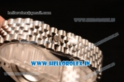 Rolex Datejust 37mm Swiss ETA 2836 Automatic Movement Steel Case with Steel Bezel White Dial Steel Strap