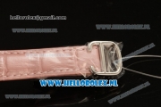 1:1 Cartier Ballon Bleu De 2671 Auto Steel Case with Pink Dial and Pink Leather Strap