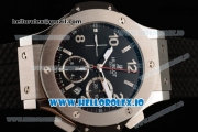 Hublot Big Bang Chrono Swiss Valjoux 7750 Automatic Steel Case Black Dial With Stick/Arabic Numeral Markers Black Rubber Strap