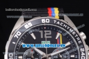 Tag Heuer Formula 1. James Hunt Miyota Quartz Steel Case with Black Dial Stick/Arabic Numeral Markers and Black Nylon Strap