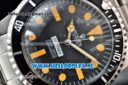 Rolex Submariner Comex Asia 2813 Automatic Steel Case with Black Dial Orange Dots Markers and Steel Bracelet