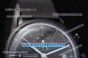 Junghans Max Bill Chronoscope Miyota OS10 Quartz PVD Case/Bracelet Black Dial and Arabic Number/Stick Markers