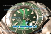 Rolex Submariner 904L Steel Model ETA2836 Auto 1:1 Clone Green Ceramic Bezel 116610LV