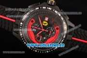 Ferrari Race Day Watch Chrono Miyota OS10 Quartz PVD Case with Black/Red Dial and Arabic Numeral Markers