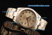 Rolex Datejust II Swiss ETA 2836 Automatic Movement Full Steel with Silver Dial and Arabic Numerals