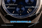 Vacheron Constantin Overseas Chrono Miyota 9015 Automatic Steel Case with Blue Dial and Steel Bracelet