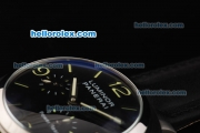 Panerai PAM 090 Luminor Power Reserve Automatic Movement Black Dial with Green Stick Markers and Arabic Numerals